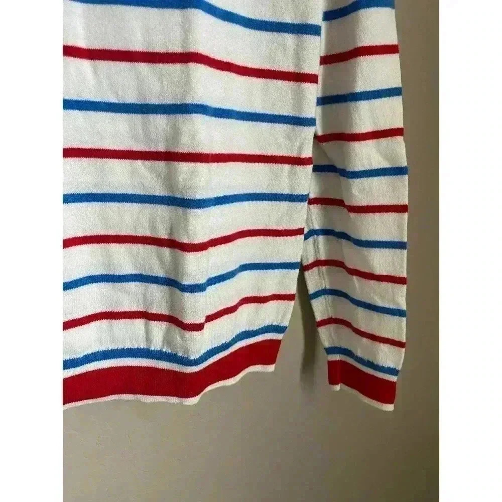 J.Crew Mercantile Breton Stripe Sweater Nautical Crewneck Cotton S - Picture 4 of 7
